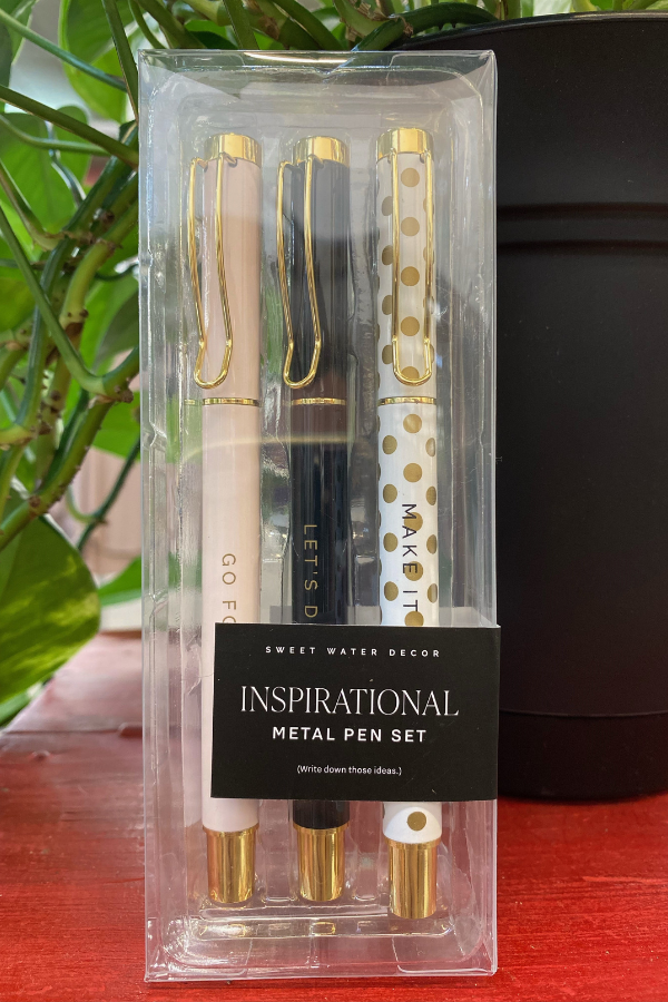 Inspirational Metal Pen Set