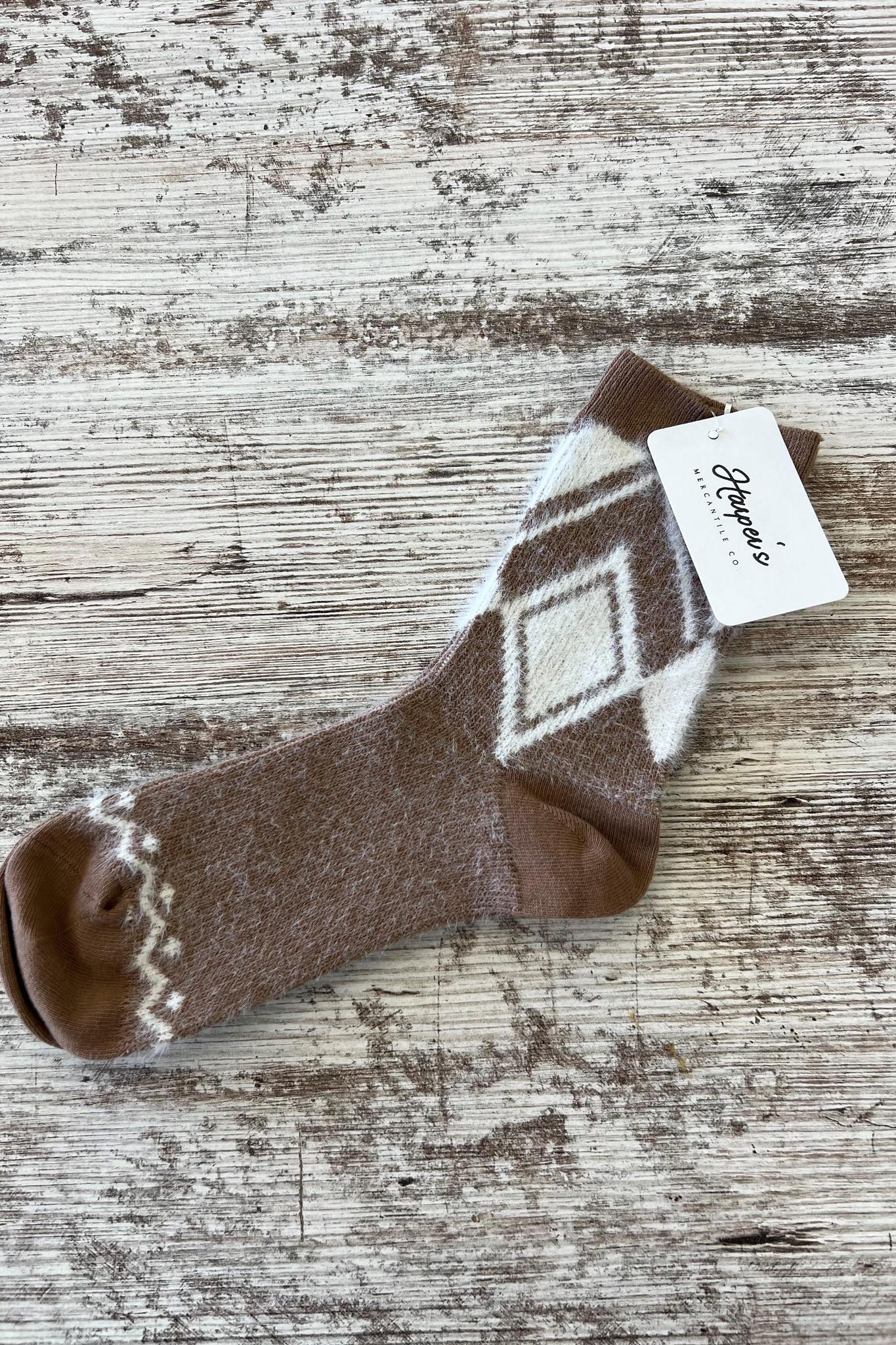 Diamond Pattern Socks