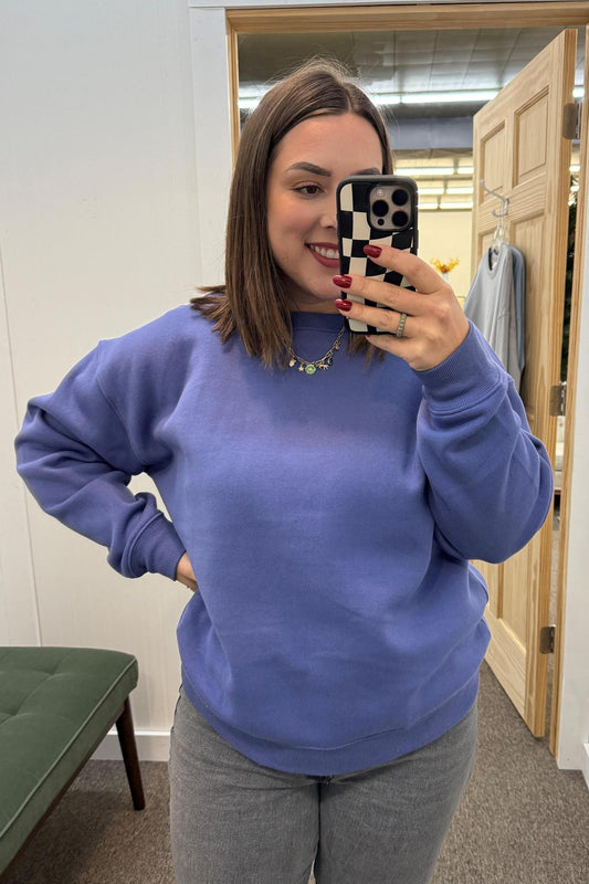 Marlin Blue Fleece Crewneck