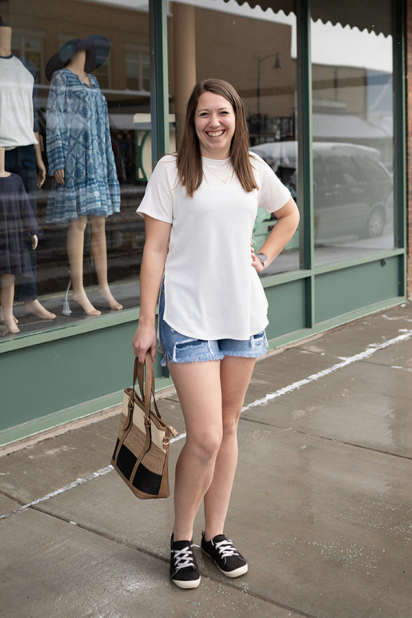 Raya Tri-Color Tote Black/Natural