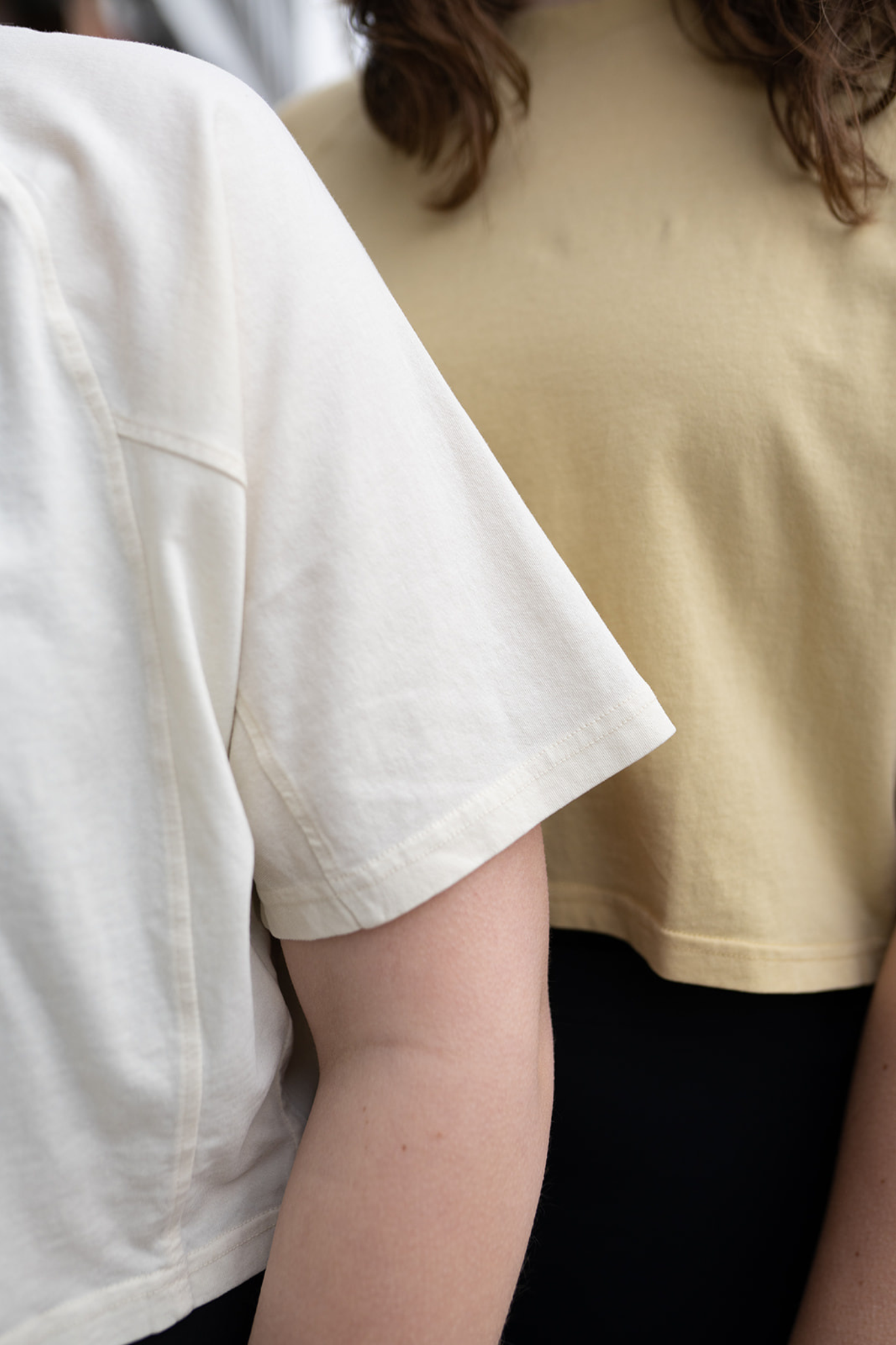 Raglan Cropped Tee - Gold