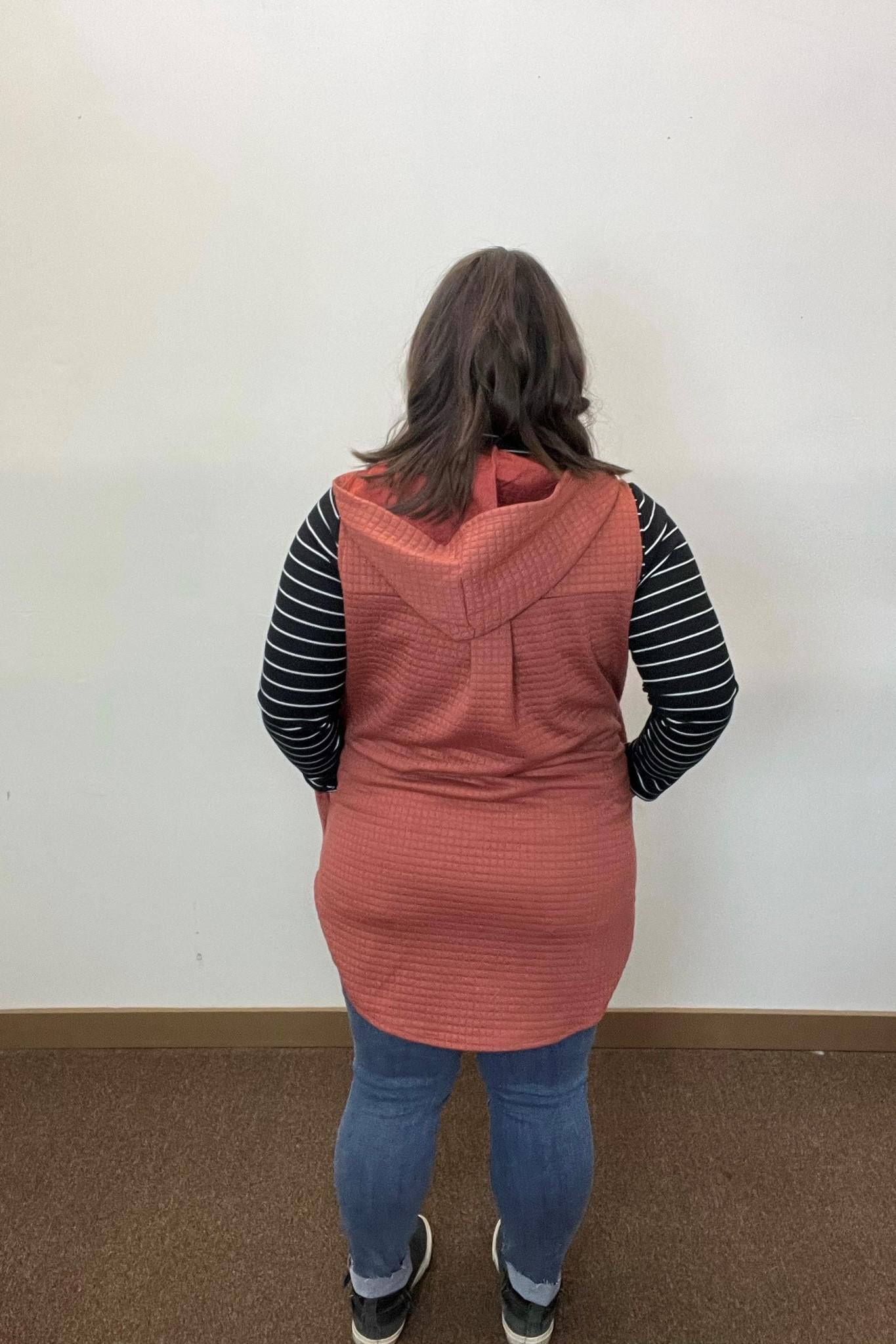 Quilted Longline Vest