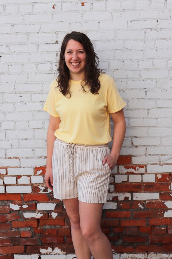 Yellow Round Neck Tee