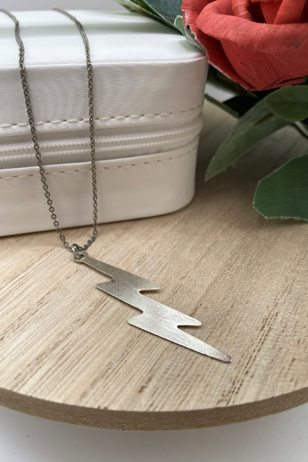 Large Lightning Bolt Necklace