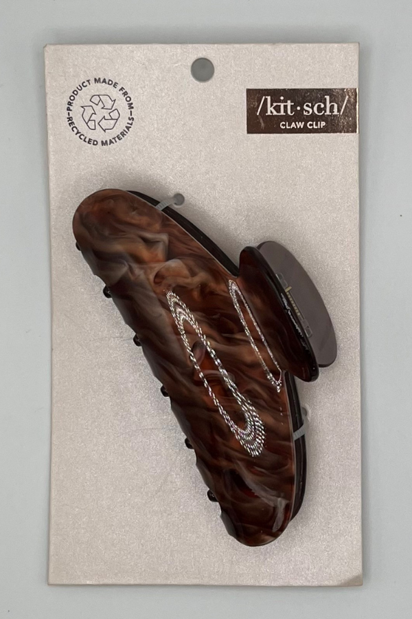 Marble Claw Clip Brunette