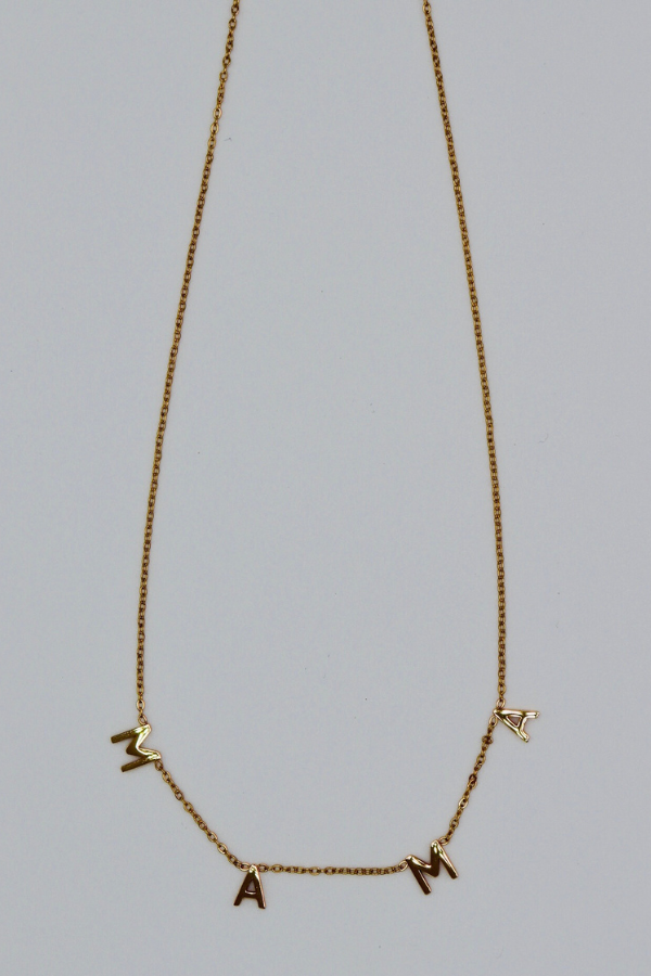 Gold "Mama" Necklace