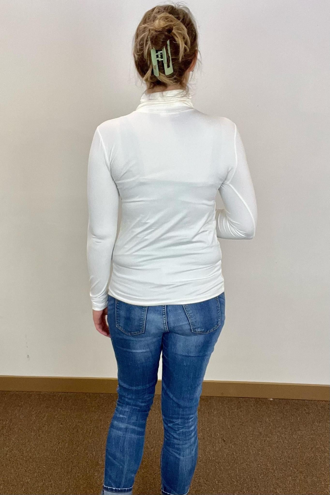 Ivory Turtleneck Top