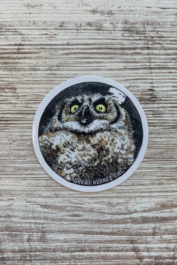 Great Horned Owl Sticker