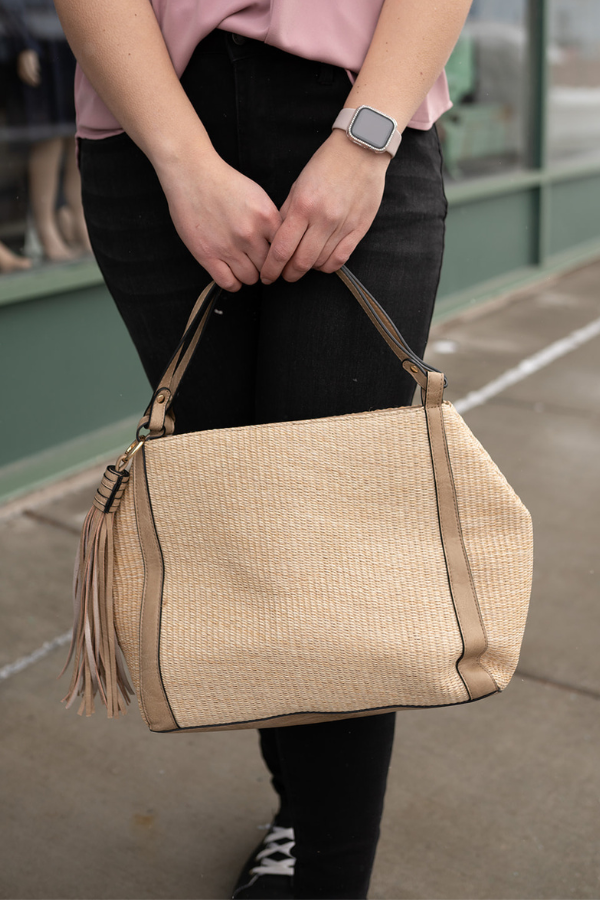 Marcielle Woven Satchel