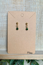 Birthstone Earrings Gold
