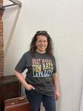 Boat Waves Sun Rays and Lake Days Tee