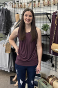 Pleated Tank Top - Purple