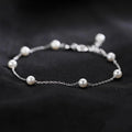 Minimalist Pearl Station Bracelet