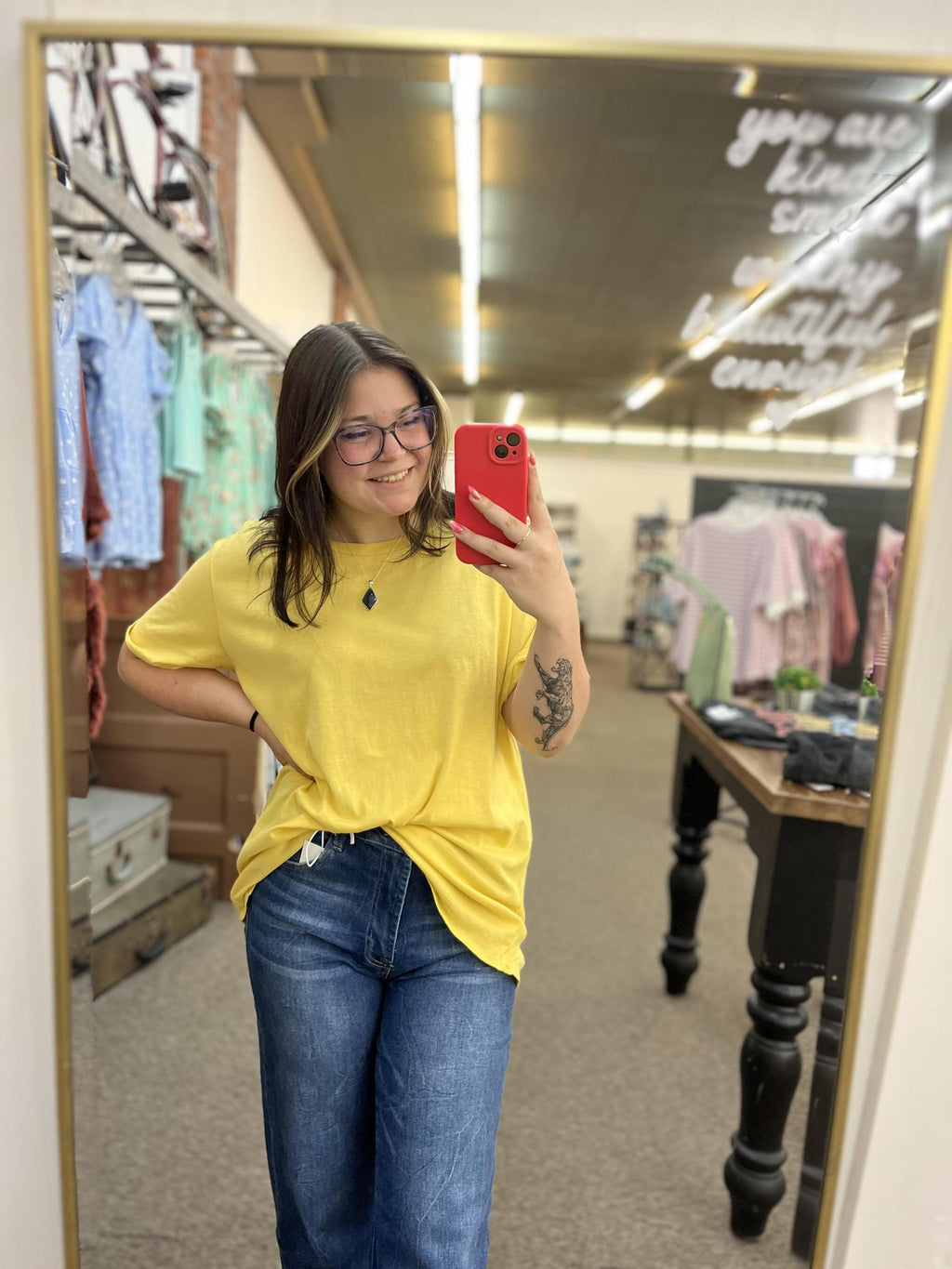 Round Neck Tee - Dusty