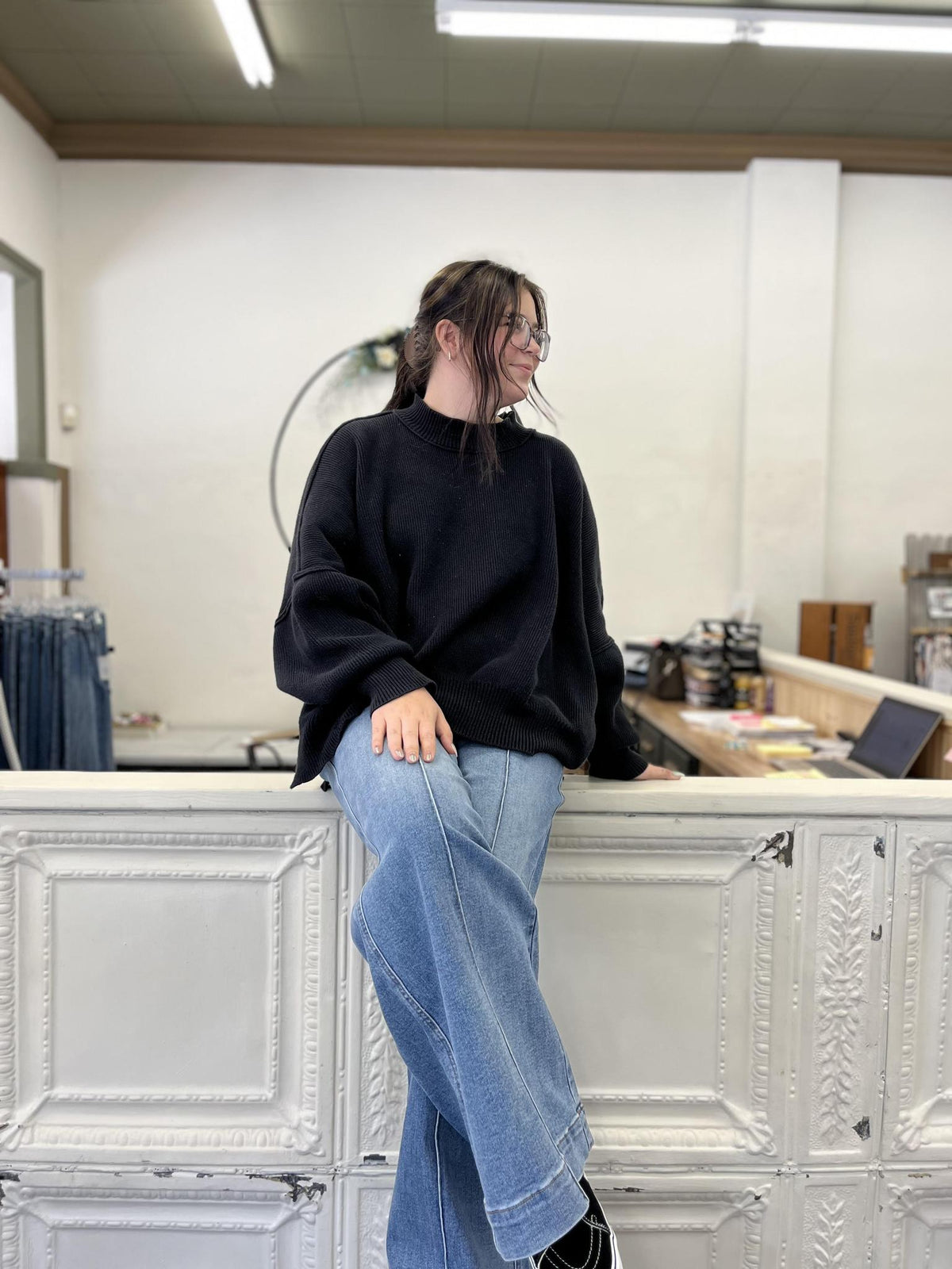 Hw Liza Multi Inseam Palazzo Jeans
