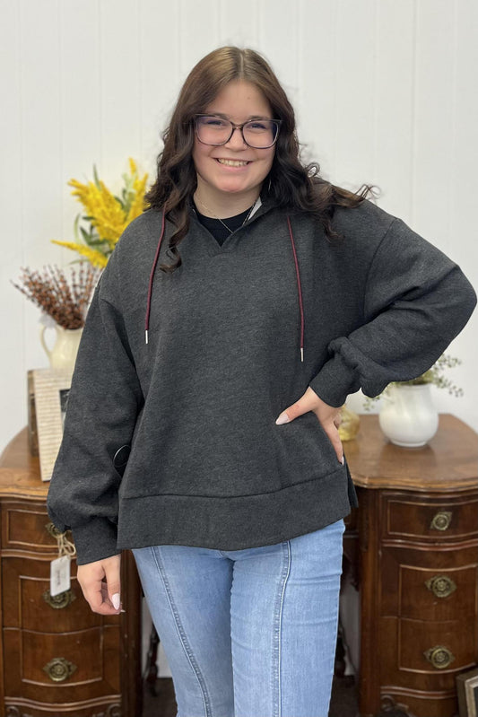 Charcoal Tunic Hoodie
