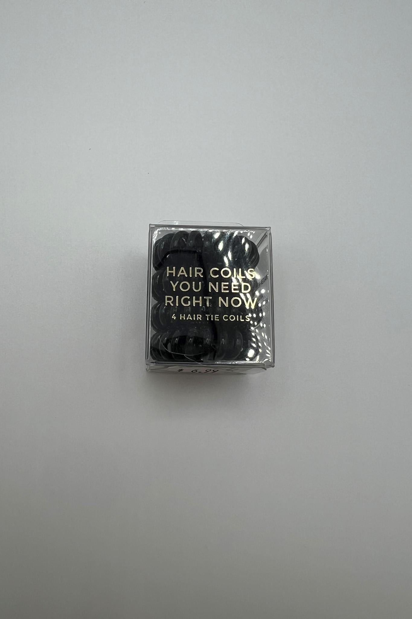 Kitsch 4839 Black Hair Coils - 4 pack