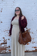 Square Neck Smocked Ruffle Tiered Dress - Sage