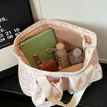 Women Cute Bow Pattern Shoulder Tote - Pink