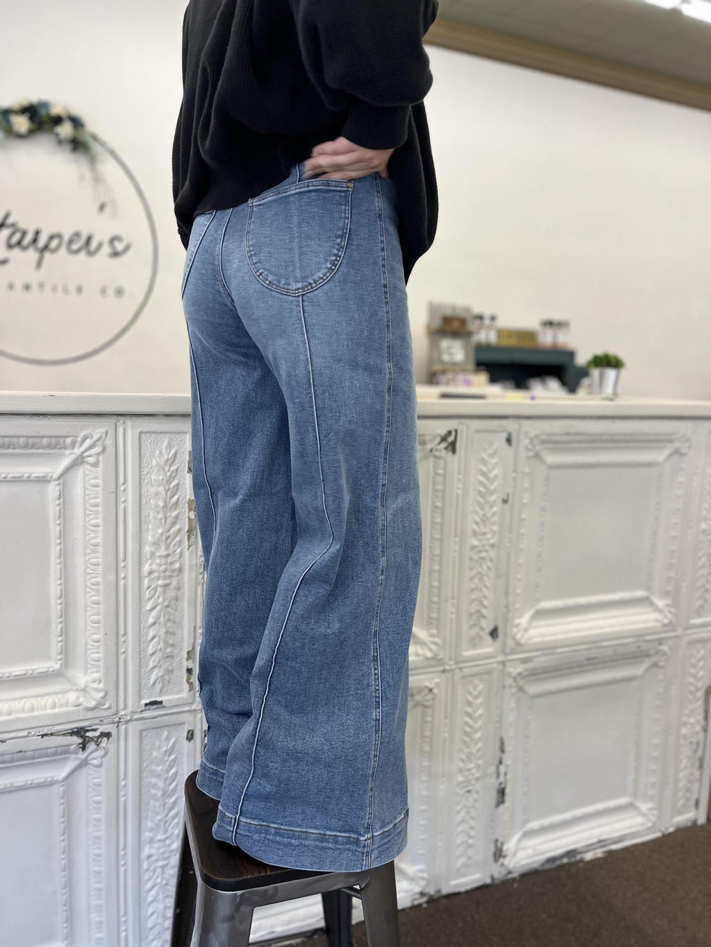 Hw Liza Multi Inseam Palazzo Jeans