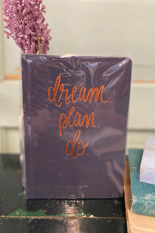 "Dream, Plan, Do" Fabric Journal