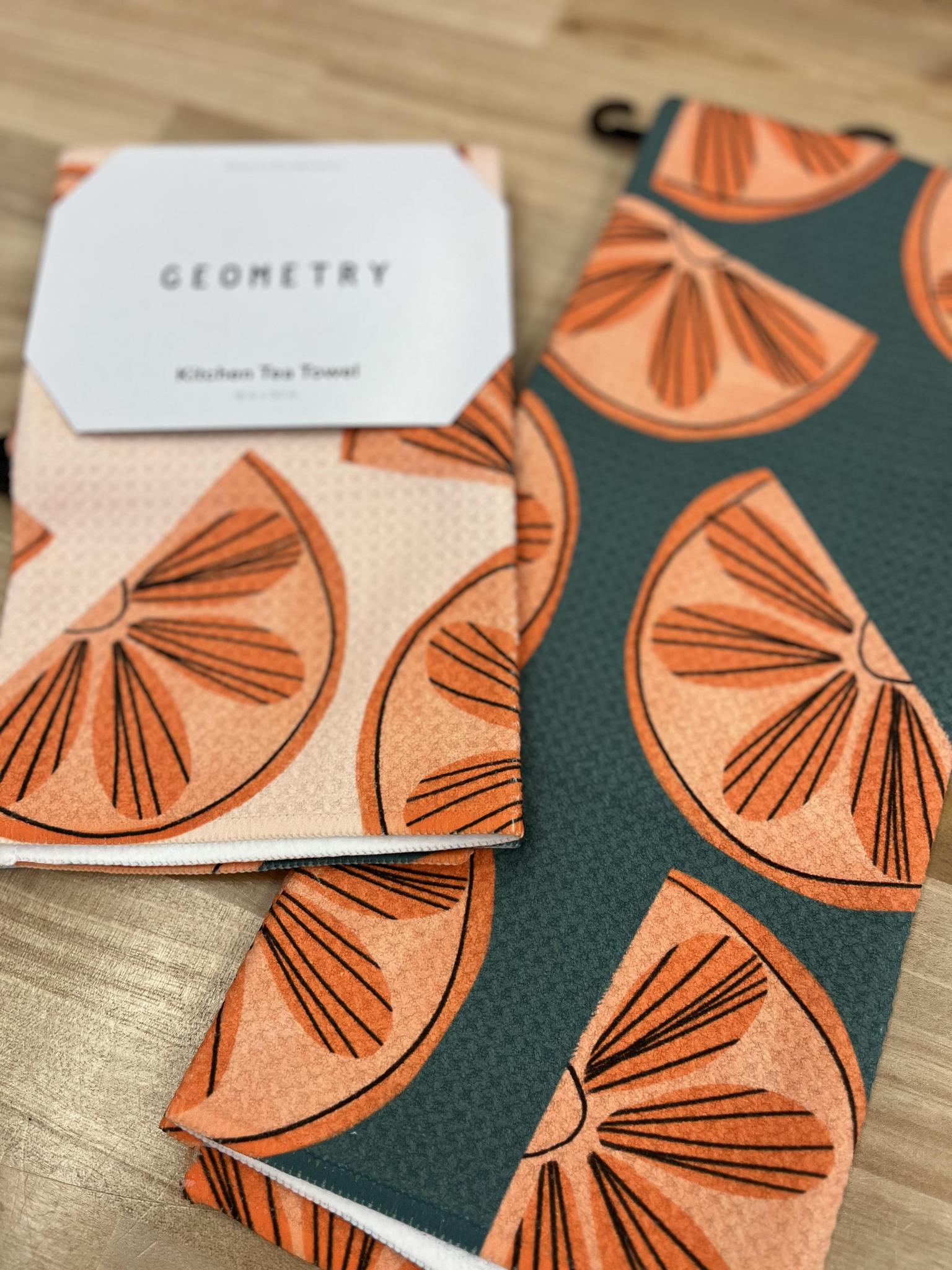 Geometry Citrus Slices - Tea Towel