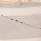Emerald Gemstone Bracelet
