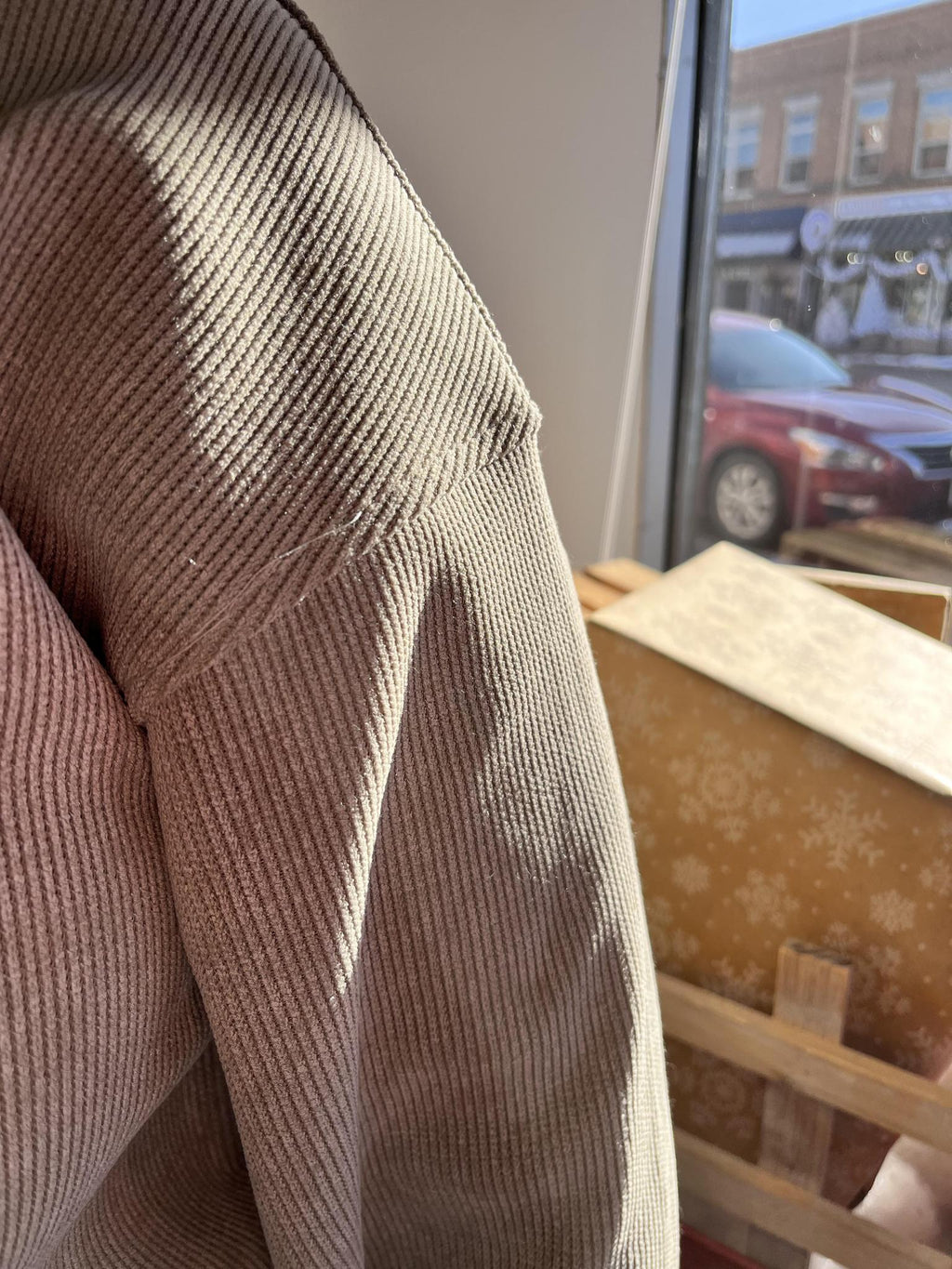 Green Oversized Ribbed Knit Pullover