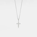 Moissanite Cross Pendant Necklace