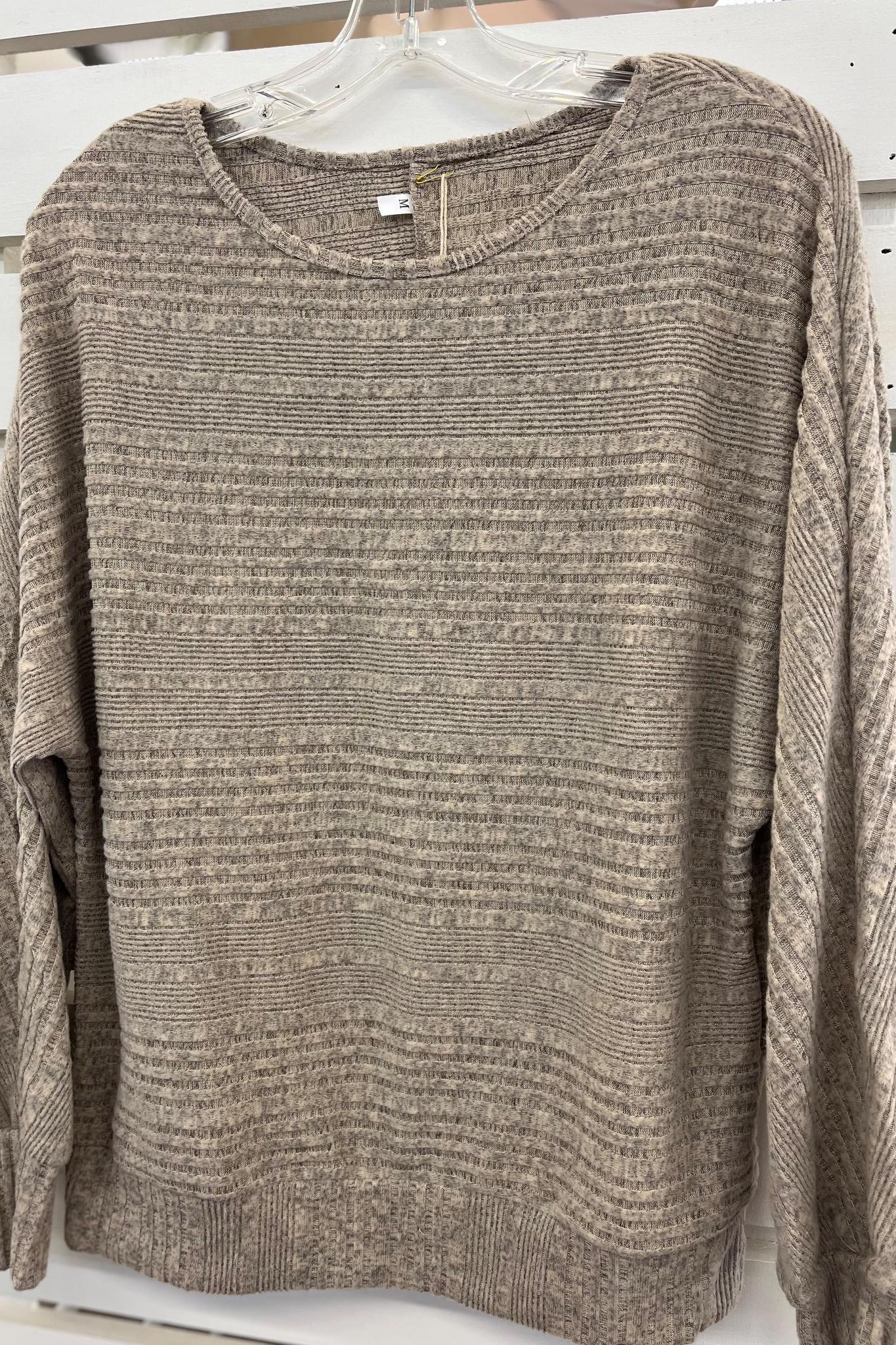 Brushed Oversized Batwing Sweater