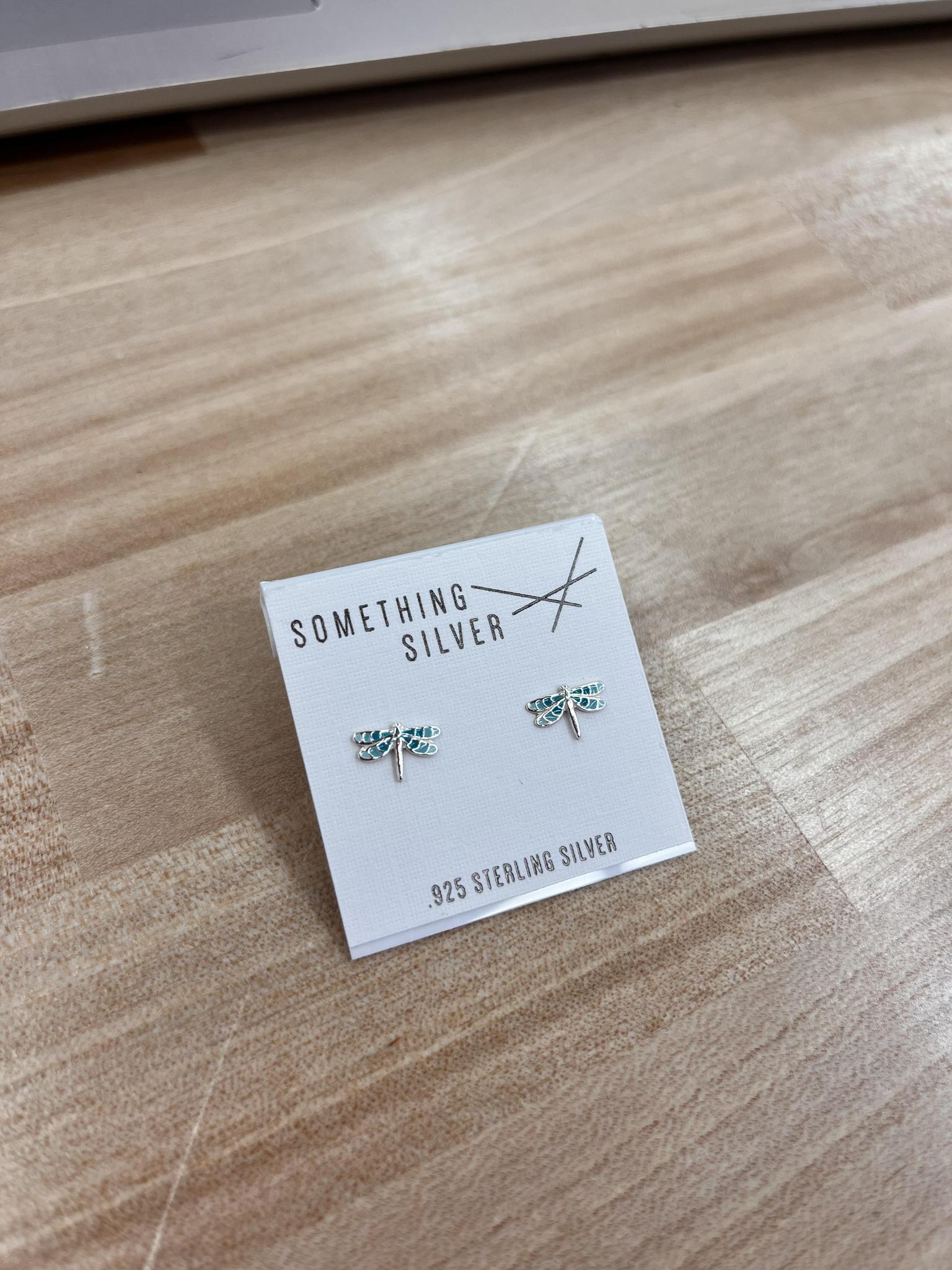 Dragonfly Enamel Studs