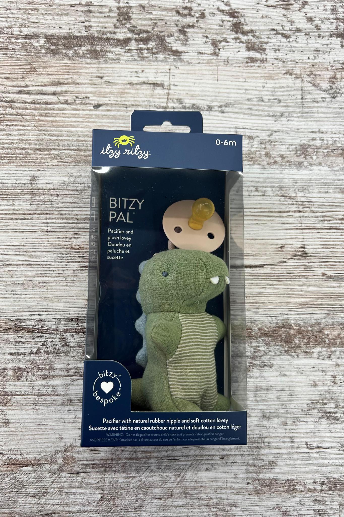 Bitzy Pal Natural Rubber Pacifier & Stuffed Animal