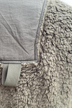 Oversized Faux Fur Vest - Olive