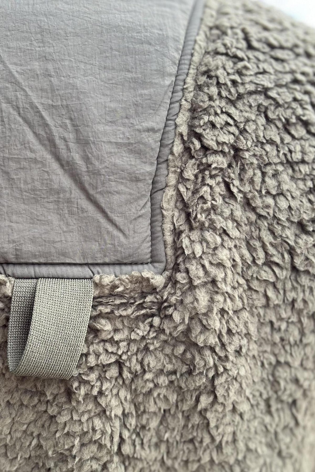 Oversized Faux Fur Vest - Olive