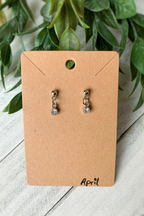Birthstone Earrings Silver