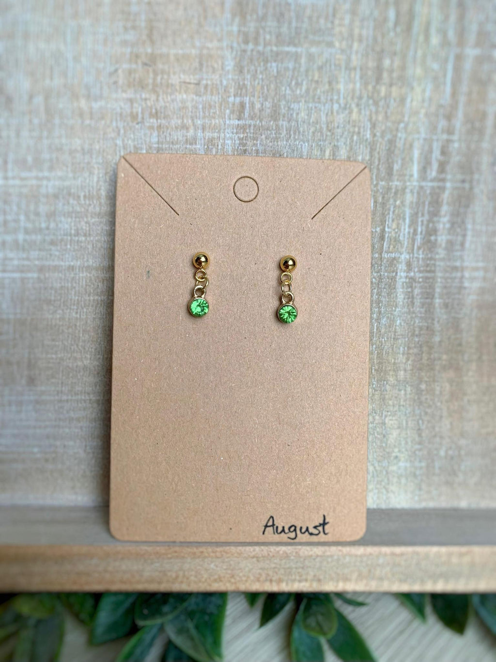 Birthstone Earrings Gold