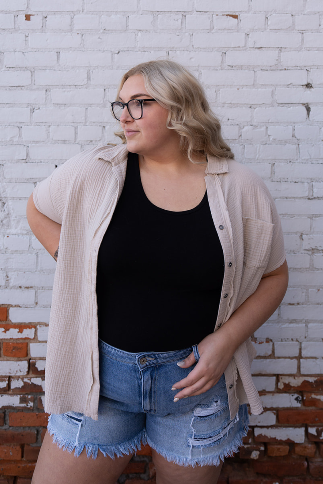 Black Racerback Tank Bodysuit