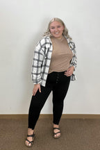 Kancan Black Skinny Jeans with Frayed Hem