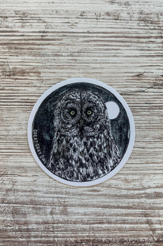 Great Grey Owl Sticker