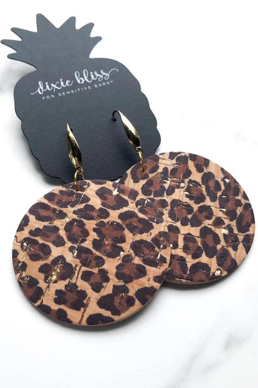 Golden Leopard Earrings