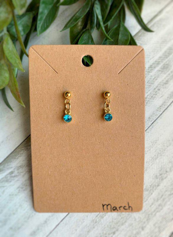 Birthstone Earrings Gold