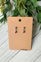 Birthstone Earrings Silver