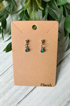 Birthstone Earrings Silver