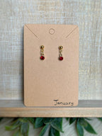 Birthstone Earrings Gold