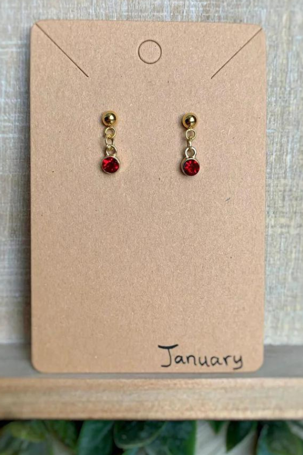 Birthstone Earrings Gold
