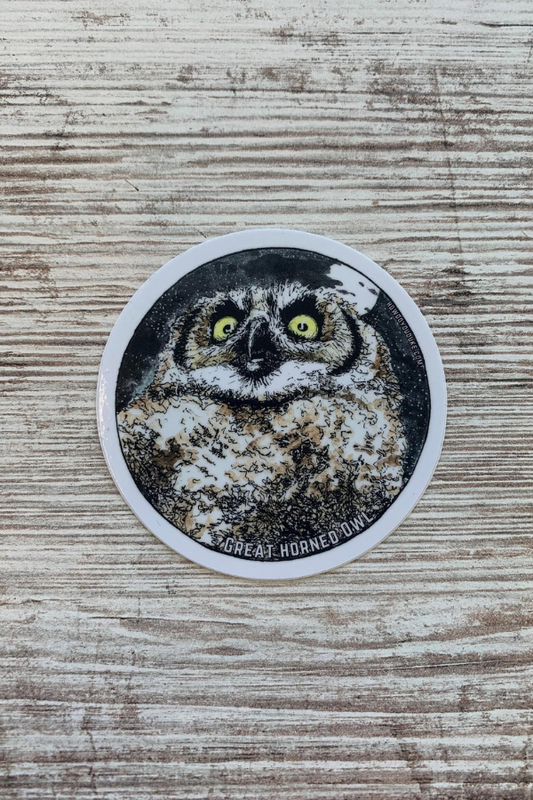 Great Horned Owl Sticker