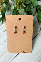 Birthstone Earrings Silver